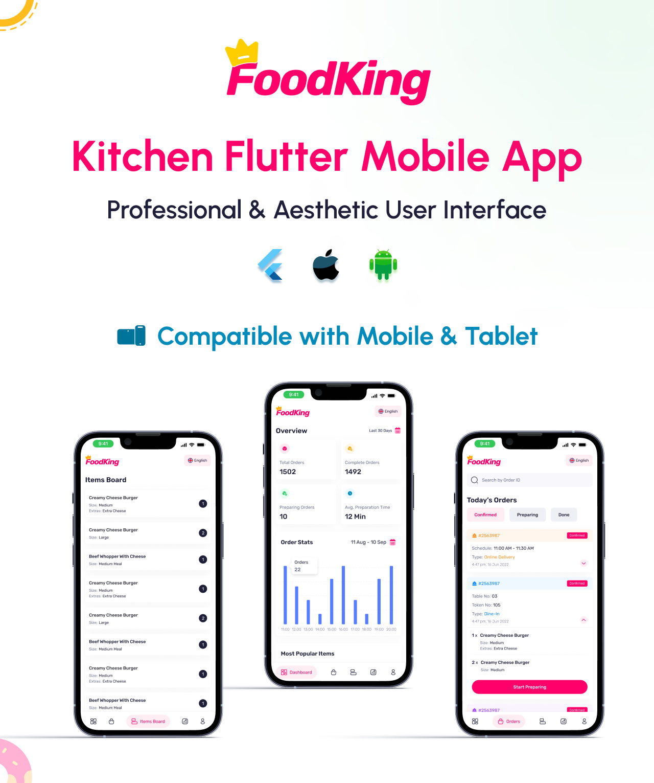What's included with the FoodKing Kitchen app?