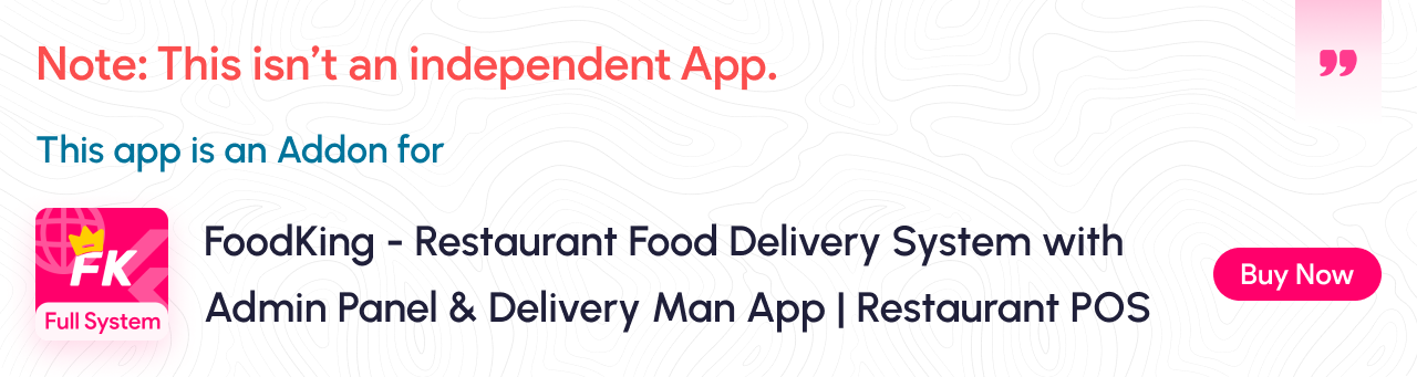 FoodKing - Restaurant Food Delivery System with Admin Panel & Delivery Man App | Restaurant POS